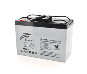 Аккумуляторная батарея AGM RITAR HR12340W, Gray Case, 12V 90.0Ah ( 307 х 169 х 210 (215 ) 29.00kg Q1/48 №1