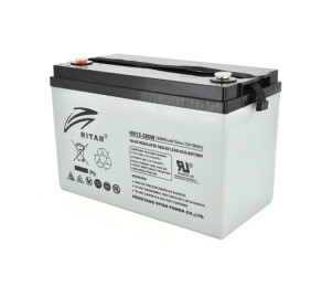 Аккумуляторная батарея AGM RITAR HR12380W, Gray Case, 12V 100.0Ah ( 328 х 172 х 215 (220 )) 30.50kg Q1/36 №1