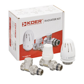 Комплект для підключення радіатора KOER SET-15 - 1/2"x3/4" (прямий) з термоголовкою ЗЗ (KR3180) №7