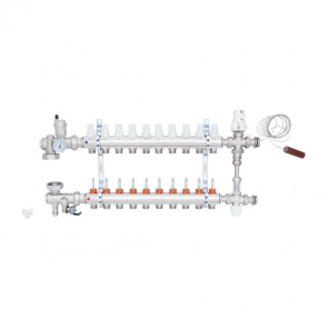 Група колекторна д/системи "тепла підлога" з витратомір. 1".10виход. №К0111 Icma №3