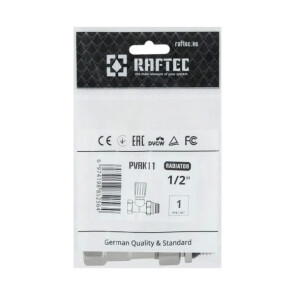 Клапан Запірний Прямий Гвинтовий Raftec 1/2" X 1/2" (Подача) (PVRK 11) №4