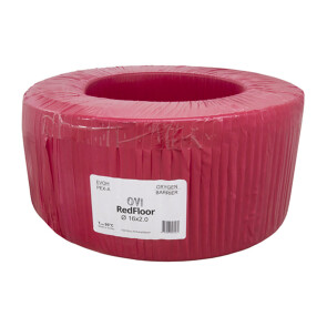 Труба для теплої підлоги OVI Red Floor EVOH/PERT 16x2 мм oxygen barrier (160м) №1