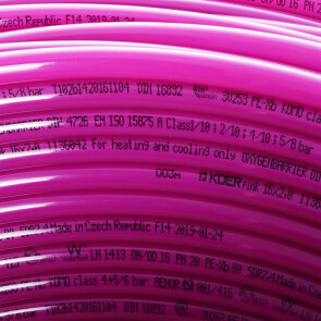 Труба для теплого пола с кислородным барьером KOER PEX-B EVOH 16*2,0 (PINK) (400 м) (KR2852) №3