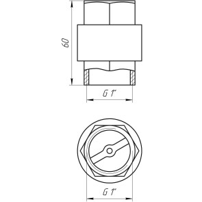 Клапан зворотного ходу води Q PROFESSIONAL 1″ QP100 №2