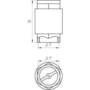 Клапан обратного хода воды SELBA 1″ SL1541 №5