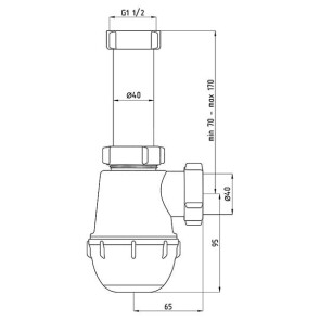 Сифон для мойки Ani Plast А 01 20 №2