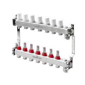 Коллектор для теплого пола Termojet TJ-W-07 с расходомерами №1