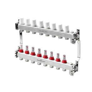 Коллектор для теплого пола Termojet TJ-W-08 с расходомерами №1