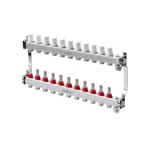 Коллектор для теплого пола Termojet TJ-W-11 с расходомерами №1
