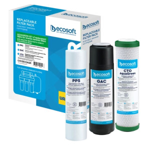 Улучшенный комплект картриджей Ecosoft 1-2-3 для фильтров обратного осмоса с функцией экономии воды №3