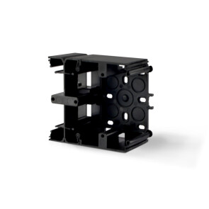 Модуль коробки накладного монтажу чорний графіт VIDEX BINERA №1