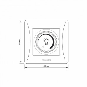 Димер LED 200Вт серебряный шелк VIDEX BINERA №5