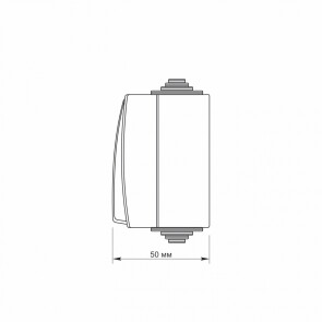 IP65 Выключатель наружный одноклавишный серый VIDEX BINERA №6