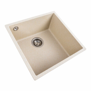 Гранітна мийка для кухні PLATINUM 4040 RUBA матовий пісок №8