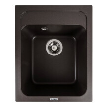 Гранітна мийка для кухні PLATINUM 4050 KORRADO матова темна скала