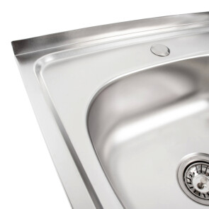 Кухонна мийка з нержавіючої сталі PLATINUM 5050 Сатин (0,7/160 мм) №2