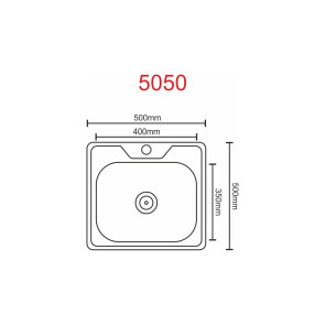 Кухонна мийка з нержавіючої сталі PLATINUM 5050 Сатин (0,7/160 мм) №4