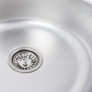 Кухонна мийка з нержавіючої сталі PLATINUM 510 декор (0,6/170 мм) №5
