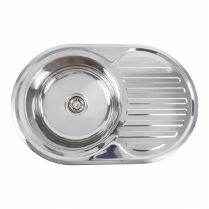 Кухонна мийка з нержавіючої сталі Platinum 7750 ПОЛІРОВКА (0,8/180 MM) №1