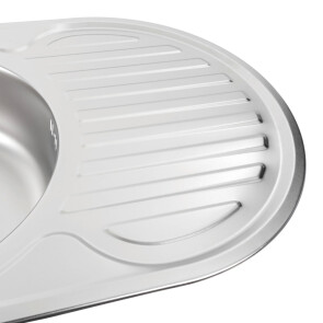 Кухонна мийка з нержавіючої сталі Platinum 7750 САТИН (0,8/180 мм) №3
