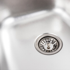 Кухонна мийка з нержавіючої сталі Platinum 9550B ДЕКОР (0,8/180 мм) №5