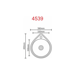 Кухонная мойка из нержавеющей стали PLATINUM Декор 4539 (0,6/170 мм) №7