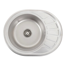 Кухонна мийка з нержавіючої сталі Platinum ДЕКОР 5745 (0,6/170 мм)