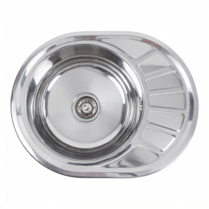 Кухонна мийка з нержавіючої сталі Platinum ПОЛІРОВКА 5745 (0,8/180 мм) №1