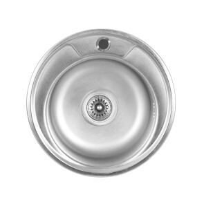 Кухонна мийка з нержавіючої сталі Platinum CАТИН 450 (0,6/170 мм) №1