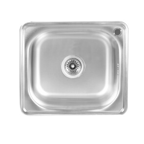 Кухонна мийка з нержавіючої сталі Platinum CАТИН 4842 (0,6/160 мм) №1
