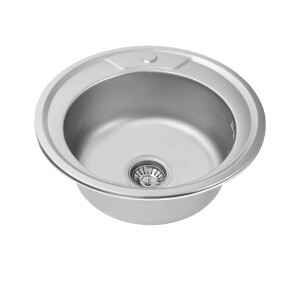 Кухонна мийка з нержавіючої сталі Platinum САТИН 490 (0,8/180 мм) №3
