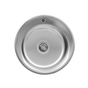 Кухонна мийка з нержавіючої сталі Platinum САТИН 510 (0,6/170 мм) №1