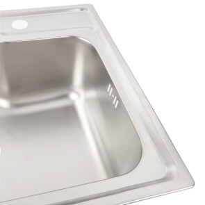 Кухонная мойка из нержавеющей стали Platinum САТИН 5845 (0,8/180 мм) №3