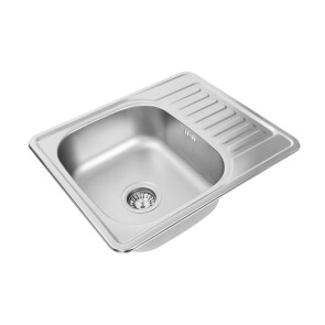 Кухонна мийка з нержавіючої сталі Platinum САТИН 5848 (0,8/180 мм) №2
