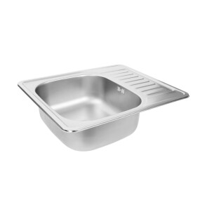 Кухонна мийка з нержавіючої сталі Platinum САТИН 5848 (0,8/180 мм) №3
