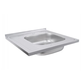 Кухонна мийка з нержавіючої сталі Platinum САТИН 6060 R (0,7/160 мм) №2