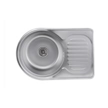 Кухонная мойка из нержавеющей стали Platinum САТИН 6745 (0,8/180 мм)