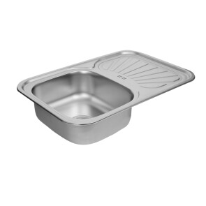Кухонна мийка з нержавіючої сталі Platinum САТИН 7549 (0,8/180 мм) №3