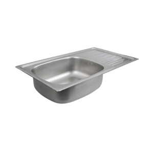 Кухонная мойка из нержавеющей стали Platinum САТИН 7645 (0,8/180 мм) №3
