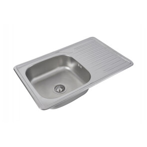Кухонна мийка з нержавіючої сталі Platinum САТИН 7850 (0,8/180 мм) №3