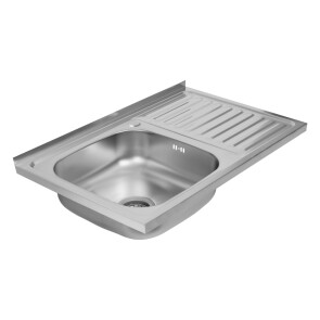 Кухонна мийка з нержавіючої сталі Platinum САТИН 8050 L (0,7/160 мм) №3