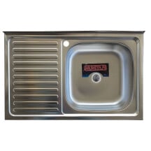 Кухонна мийка з нержавіючої сталі Platinum САТИН 8050 R (0,5/160 мм)