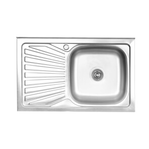 Кухонна мийка з нержавіючої сталі Platinum САТИН 8050 R (0,7/160 мм) №1