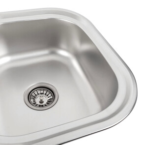 Кухонна мийка з нержавіючої сталі закруглена Platinum САТИН 7848D (0,8/180 MM) №3