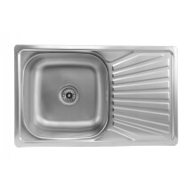 Кухонная мойка из нержавеющей стали прямоугольная Platinum САТИН 7848 (0,8/180 MM)
