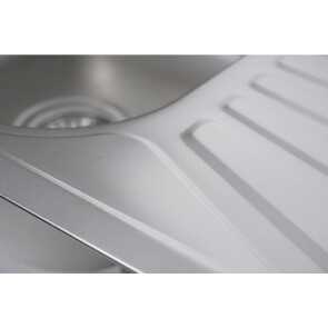 Кухонна мийка з нержавіючої сталі прямокутна Platinum САТИН 7848 (0,8/180 MM) №4