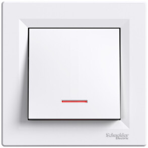 Кнопка с подсветкой, Белый Asfora, EPH1600121 №1