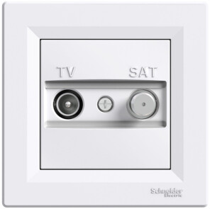 Розетка TV-SAT індивідуальна (1 дБ) Біла, Asfora EPH3400421 №1