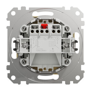 Двухоклавишный выключатель 10А-250В, Береза, Sedna Design SDD180105 №2