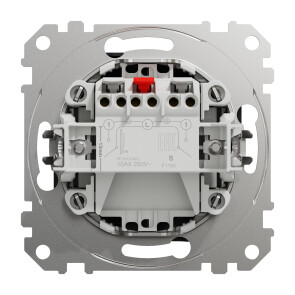 Двухклавишный выключатель 10А-250В, Черный, Sedna Design SDD114105 №2